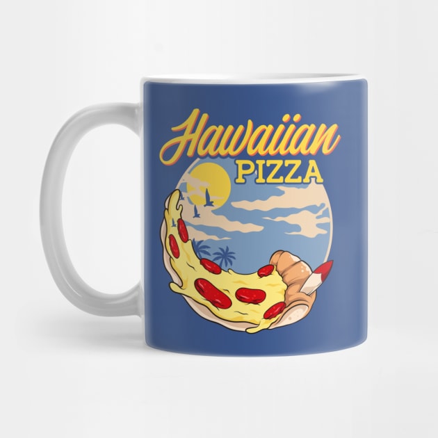 Hawaiian Pizza! Funny Summer Vacation in Hawaii by Jamrock Designs